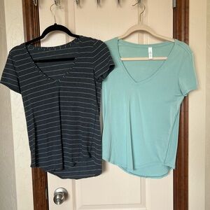 Two pairs of v neck tees!